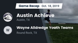 Recap: Austin Achieve vs. Wayne Alldredge Youth Teams 2019