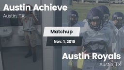 Matchup: Austin Achieve vs. Austin Royals 2019