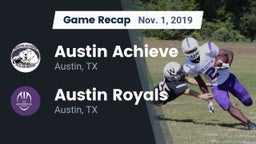 Recap: Austin Achieve vs. Austin Royals 2019