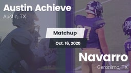 Matchup: Austin Achieve vs. Navarro  2020