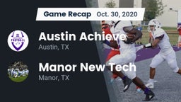 Recap: Austin Achieve vs. Manor New Tech 2020