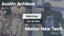 Matchup: Austin Achieve vs. Manor New Tech 2020