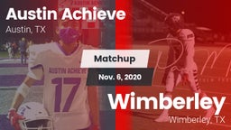 Matchup: Austin Achieve vs. Wimberley  2020