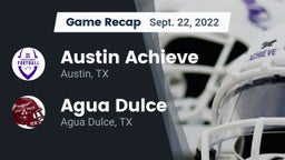 Recap: Austin Achieve vs. Agua Dulce  2022