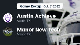 Recap: Austin Achieve vs. Manor New Tech 2022