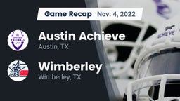 Recap: Austin Achieve vs. Wimberley  2022