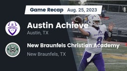 Recap: Austin Achieve vs. New Braunfels Christian Academy 2023