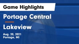 Portage Central  vs Lakeview  Game Highlights - Aug. 20, 2021