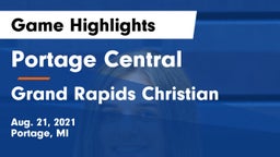 Portage Central  vs Grand Rapids Christian  Game Highlights - Aug. 21, 2021