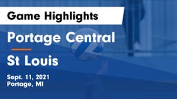 Portage Central  vs St Louis Game Highlights - Sept. 11, 2021