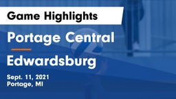 Portage Central  vs Edwardsburg  Game Highlights - Sept. 11, 2021