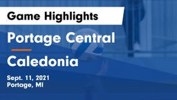 Portage Central  vs Caledonia  Game Highlights - Sept. 11, 2021