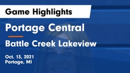 Portage Central  vs Battle Creek Lakeview Game Highlights - Oct. 13, 2021