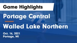 Portage Central  vs Walled Lake Northern Game Highlights - Oct. 16, 2021