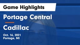 Portage Central  vs Cadillac  Game Highlights - Oct. 16, 2021