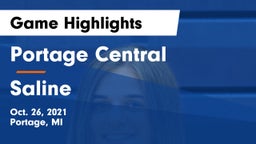 Portage Central  vs Saline  Game Highlights - Oct. 26, 2021