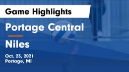 Portage Central  vs Niles  Game Highlights - Oct. 23, 2021