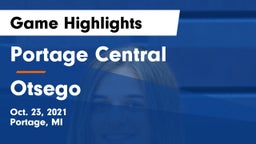 Portage Central  vs Otsego  Game Highlights - Oct. 23, 2021