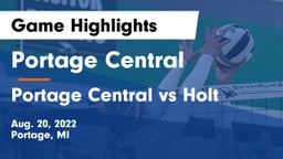 Portage Central  vs Portage Central vs Holt Game Highlights - Aug. 20, 2022