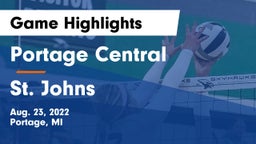 Portage Central  vs St. Johns  Game Highlights - Aug. 23, 2022