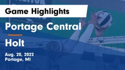 Portage Central  vs Holt  Game Highlights - Aug. 20, 2022