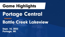 Portage Central  vs Battle Creek Lakeview  Game Highlights - Sept. 14, 2022