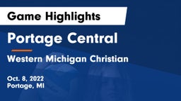 Portage Central  vs Western Michigan Christian  Game Highlights - Oct. 8, 2022