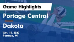 Portage Central  vs Dakota  Game Highlights - Oct. 15, 2022