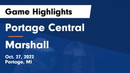 Portage Central  vs Marshall  Game Highlights - Oct. 27, 2022