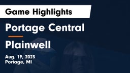 Portage Central  vs Plainwell Game Highlights - Aug. 19, 2023