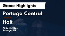 Portage Central  vs Holt Game Highlights - Aug. 19, 2023