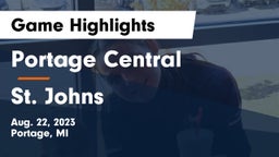 Portage Central  vs St. Johns  Game Highlights - Aug. 22, 2023