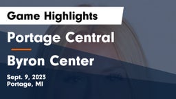Portage Central  vs Byron Center Game Highlights - Sept. 9, 2023