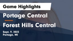 Portage Central  vs Forest Hills Central Game Highlights - Sept. 9, 2023