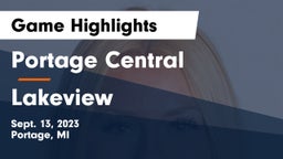 Portage Central  vs Lakeview  Game Highlights - Sept. 13, 2023