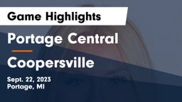 Portage Central  vs Coopersville  Game Highlights - Sept. 22, 2023