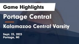 Portage Central  vs Kalamazoo Central Varsity Game Highlights - Sept. 23, 2023