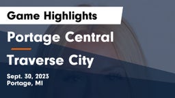 Portage Central  vs Traverse City Game Highlights - Sept. 30, 2023