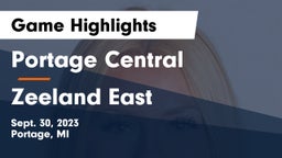 Portage Central  vs Zeeland East Game Highlights - Sept. 30, 2023