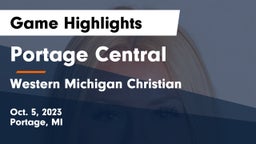 Portage Central  vs Western Michigan Christian  Game Highlights - Oct. 5, 2023