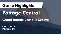 Portage Central  vs Grand Rapids Catholic Central  Game Highlights - Oct. 7, 2023