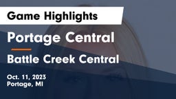 Portage Central  vs Battle Creek Central  Game Highlights - Oct. 11, 2023