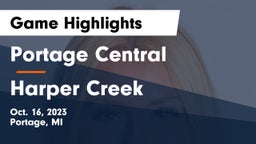 Portage Central  vs Harper Creek  Game Highlights - Oct. 16, 2023