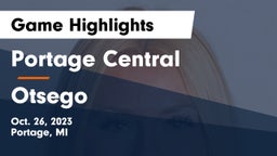 Portage Central  vs Otsego  Game Highlights - Oct. 26, 2023