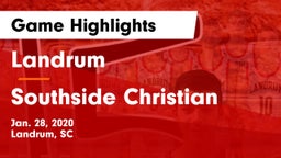 Landrum  vs Southside Christian  Game Highlights - Jan. 28, 2020