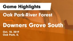 Oak Park-River Forest  vs Downers Grove South  Game Highlights - Oct. 10, 2019