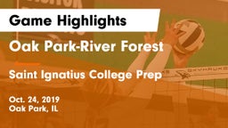Oak Park-River Forest  vs Saint Ignatius College Prep Game Highlights - Oct. 24, 2019
