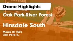 Oak Park-River Forest  vs Hinsdale South  Game Highlights - March 18, 2021