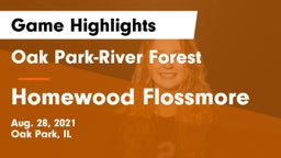 Oak Park-River Forest  vs Homewood Flossmore Game Highlights - Aug. 28, 2021