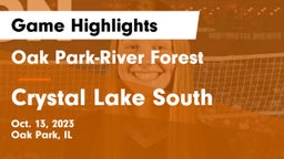 Oak Park-River Forest  vs Crystal Lake South Game Highlights - Oct. 13, 2023